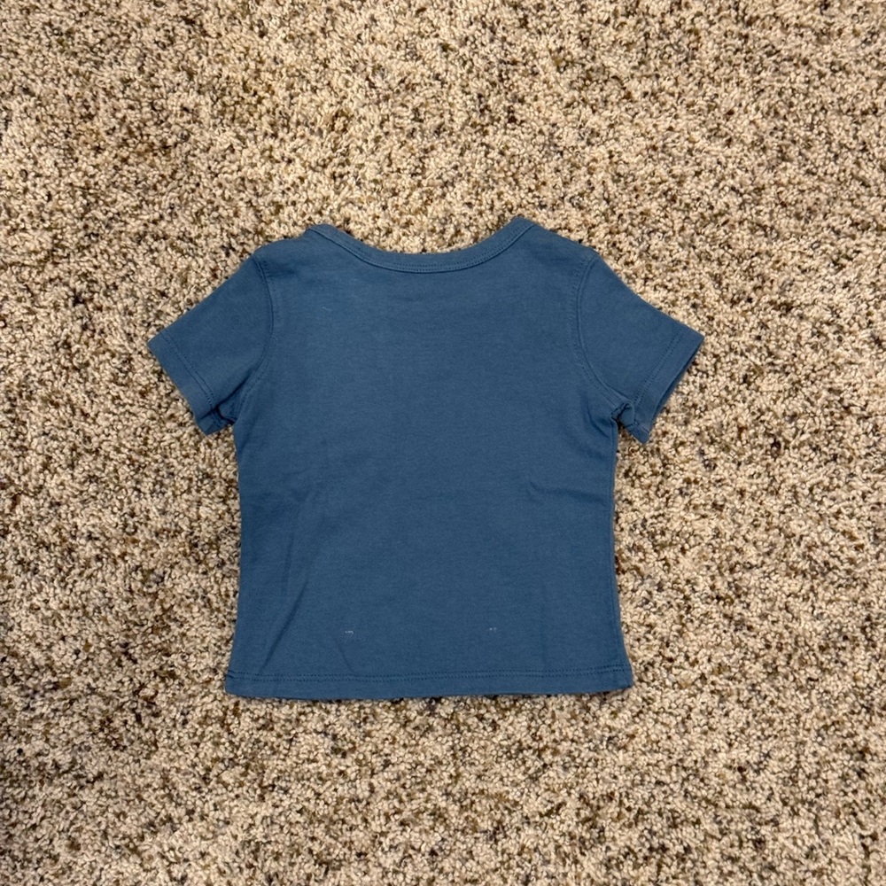 NEW : Nordstrom Kids Blue & White T-Shirt - Picture 3 of 7